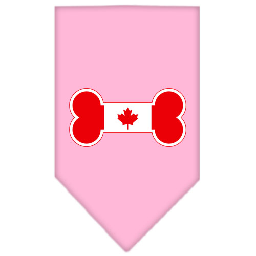 Bone Flag Canadian Screen Print Bandana Light Pink Large